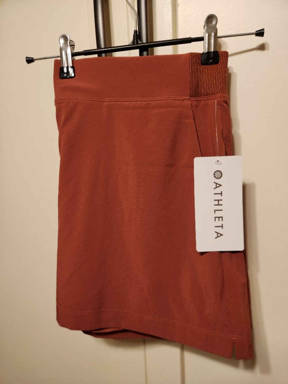 Athleta, Brooklyn Mid Rise 13.5" Skort, Size 14, Color Rust
